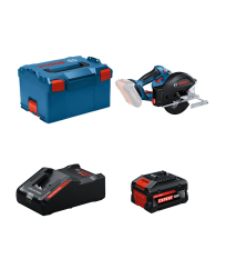 Scie circulaire à métaux Ø136 mm GKM 18V-50 + 1 Batterie EXPERT 8 Ah + 1 Chargeur EXAL18V-160 BOSCH