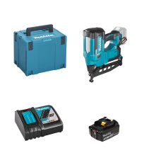 Cloueur 18V DBN600ZJ + 1 batterie BL1850B 18V 5 Ah + chargeur rapide DC18RC MAKITA