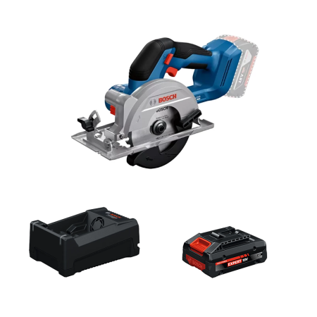 Scie circulaire Ø140 mm GKS 18V-51 + 1 Batterie EXPERT 4 Ah + 1 Chargeur GAL 12V/18V-80 BOSCH