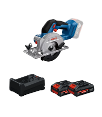 Scie circulaire Ø140 mm GKS 18V-51 + 2 Batteries EXPERT 4 Ah + 1 Chargeur GAL 12V/18V-80 BOSCH