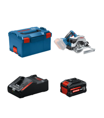 Scie circulaire Ø165 mm GKS 18V-57-2 + 1 Batterie EXPERT 8 Ah + 1 Chargeur EXAL18V-160 BOSCH