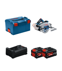 Scie circulaire Ø190 mm GKS 18V-68 GC + 2 Batteries EXPERT 5,5 Ah + 1 Chargeur GAL 12V/18V-80 BOSCH