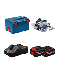 Scie circulaire Ø190 mm GKS 18V-68 GC + 2 Batteries EXPERT 8 Ah + 1 Chargeur EXAL18V-160 BOSCH
