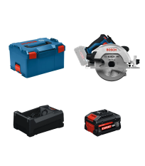 Scie circulaire Ø190 mm GKS 18V-68-2 + 1 Batterie EXPERT 5,5 Ah + 1 Chargeur GAL 12V/18V-80 BOSCH