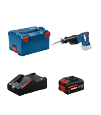 Scie sabre GSA 18 V-LI + 1 Batterie EXPERT 8 Ah + 1 Chargeur EXAL18V-160 BOSCH