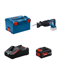 Scie sabre GSA 18V-28 + 1 Batterie EXPERT 8 Ah + 1 Chargeur EXAL18V-160 BOSCH