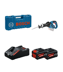Scie sabre GSA 18V-32 + 2 Batteries EXPERT 8 Ah + 1 Chargeur EXAL18V-160 BOSCH