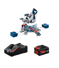 Scie à onglet Ø 254 mm GCM 18V-254 D + 1 Batterie EXPERT 8 Ah + 1 Chargeur EXAL18V-160 BOSCH