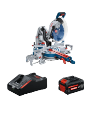 Scie à onglet radiale Ø305 mm GCM 18V-305 GDC + 1 Batterie EXPERT 8 Ah + 1 Chargeur EXAL18V-160 BOSCH