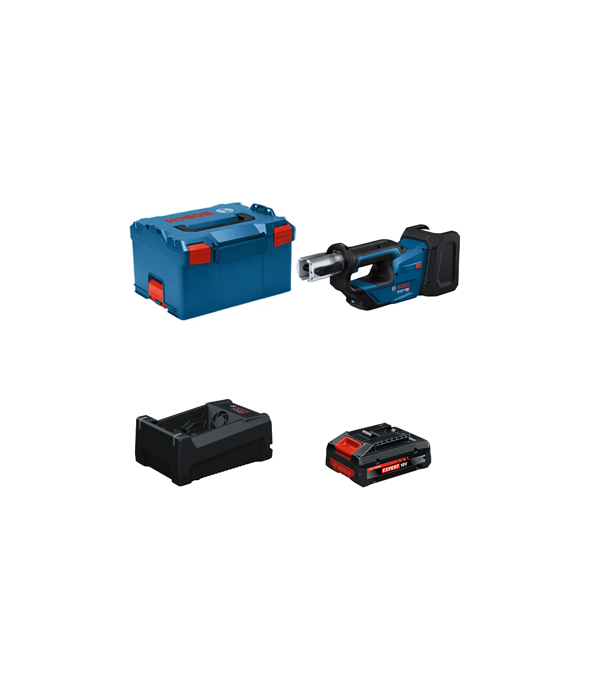 Sertisseuse GPT 18V-19 + 1 Batterie EXPERT 4 Ah + 1 Chargeur GAL 12V/18V-80 BOSCH