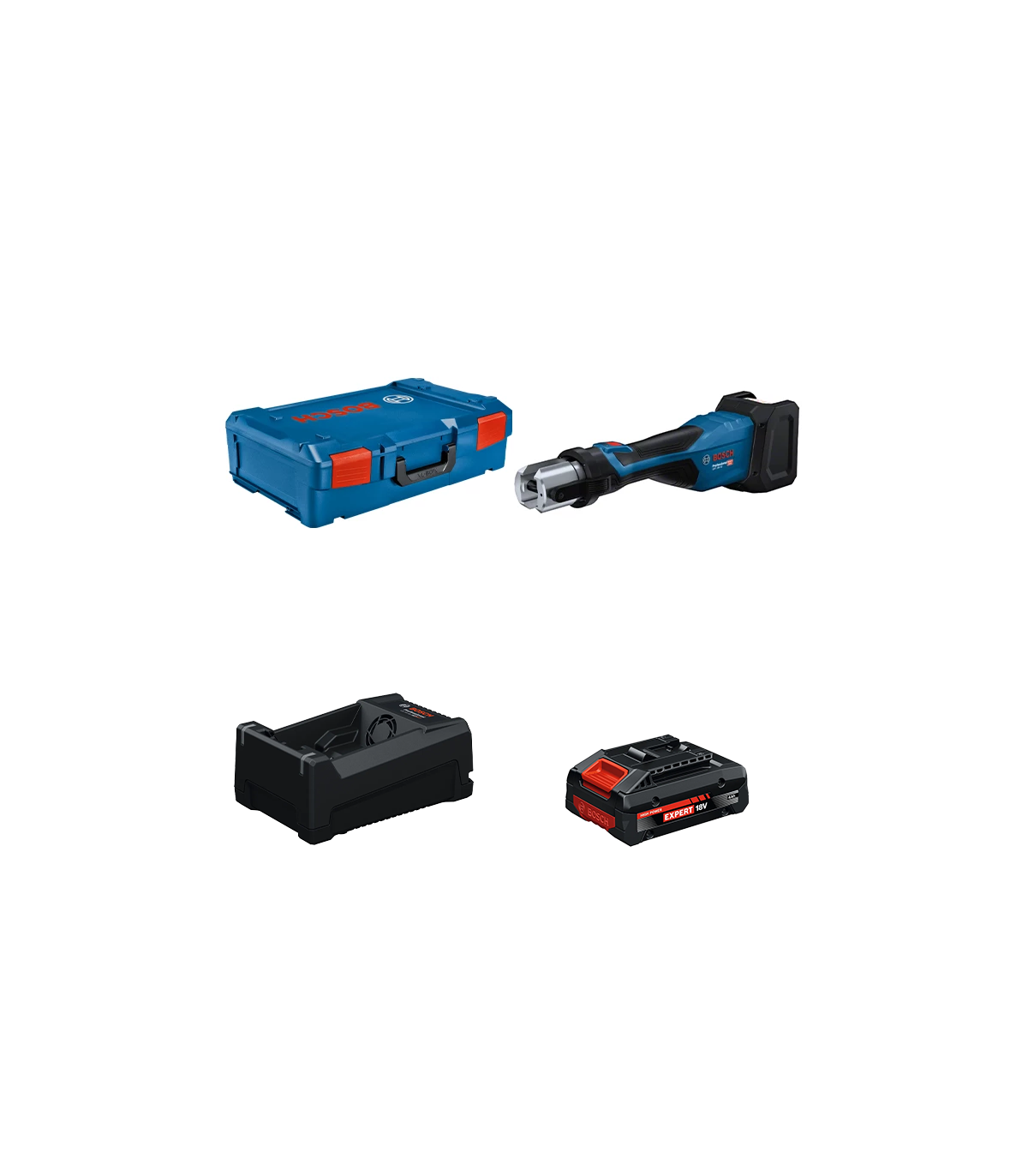 Sertisseuse GPT 18V-32 + 1 Batterie EXPERT 4 Ah + 1 Chargeur GAL 12V/18V-80 BOSCH