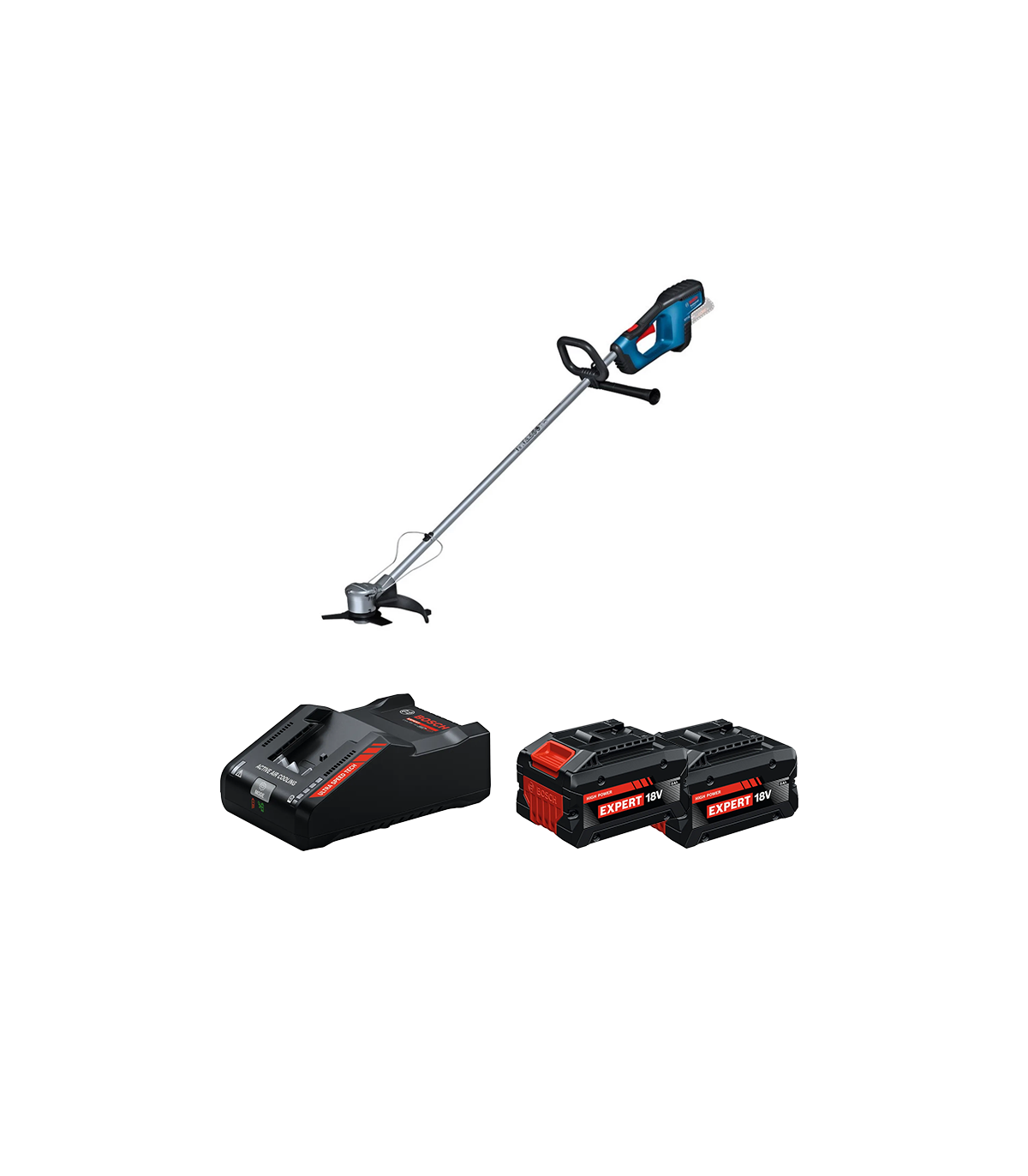 Débroussailleuse GFR 18V-23 + 2 Batteries EXPERT 8 Ah + 1 Chargeur EXAL18V-160 BOSCH