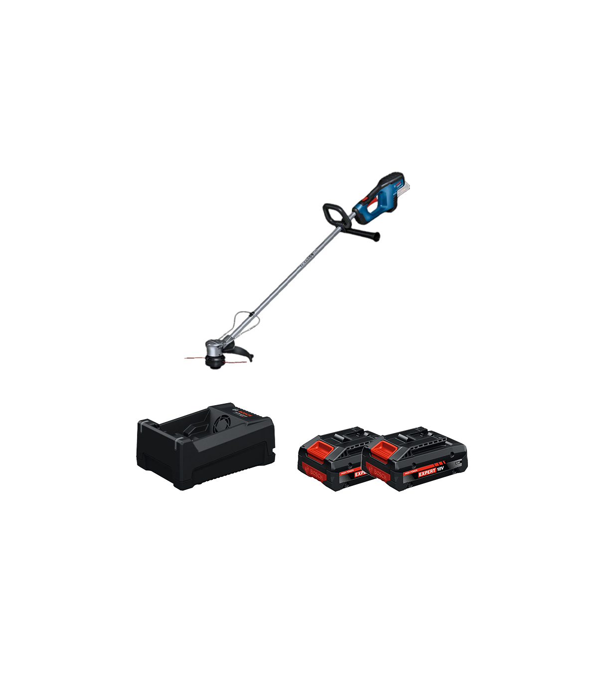 Coupe bordure GRT 18V-33 + 2 Batteries EXPERT 4 Ah + 1 Chargeur GAL 12V/18V-80 BOSCH