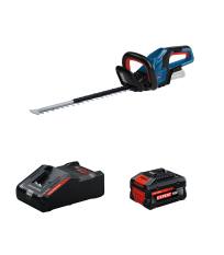 Taille haies sans fil GHE 18V-50 + 1 Batterie EXPERT 8 Ah + 1 Chargeur EXAL18V-160 BOSCH
