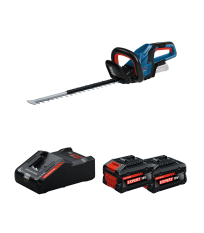 Taille haies sans fil GHE 18V-50 + 2 Batteries EXPERT 8 Ah + 1 Chargeur EXAL18V-160 BOSCH