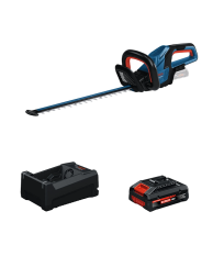 Taille haies sans fil GHE 18V-50 (II) avec volant d’inertie + 1 Batterie EXPERT 4 Ah + 1 Chargeur GAL 12V/18V-80 BOSCH