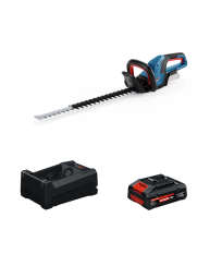 Taille haies sans fil GHE 18V-60 + 1 Batterie EXPERT 4 Ah + 1 Chargeur GAL 12V/18V-80 BOSCH