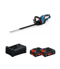 Taille haies sans fil GHE 18V-60 + 2 Batteries EXPERT 4 Ah + 1 Chargeur GAL 12V/18V-80 BOSCH