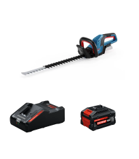 Taille haies sans fil GHE 18V-60 + 1 Batterie EXPERT 8 Ah + 1 Chargeur EXAL18V-160 BOSCH
