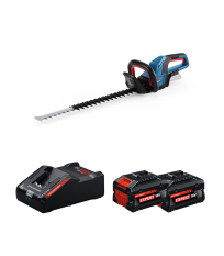 Taille haies sans fil GHE 18V-60 + 2 Batteries EXPERT 8 Ah + 1 Chargeur EXAL18V-160 BOSCH
