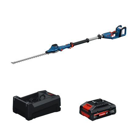 Taille haies sur perche GHE 18V-50 TP + 1 Batterie EXPERT 4 Ah + 1 Chargeur GAL 12V/18V-80 BOSCH