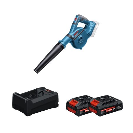 Souffleur GBL 18V-120 + 2 Batteries EXPERT 4 Ah + 1 Chargeur GAL 12V/18V-80 BOSCH