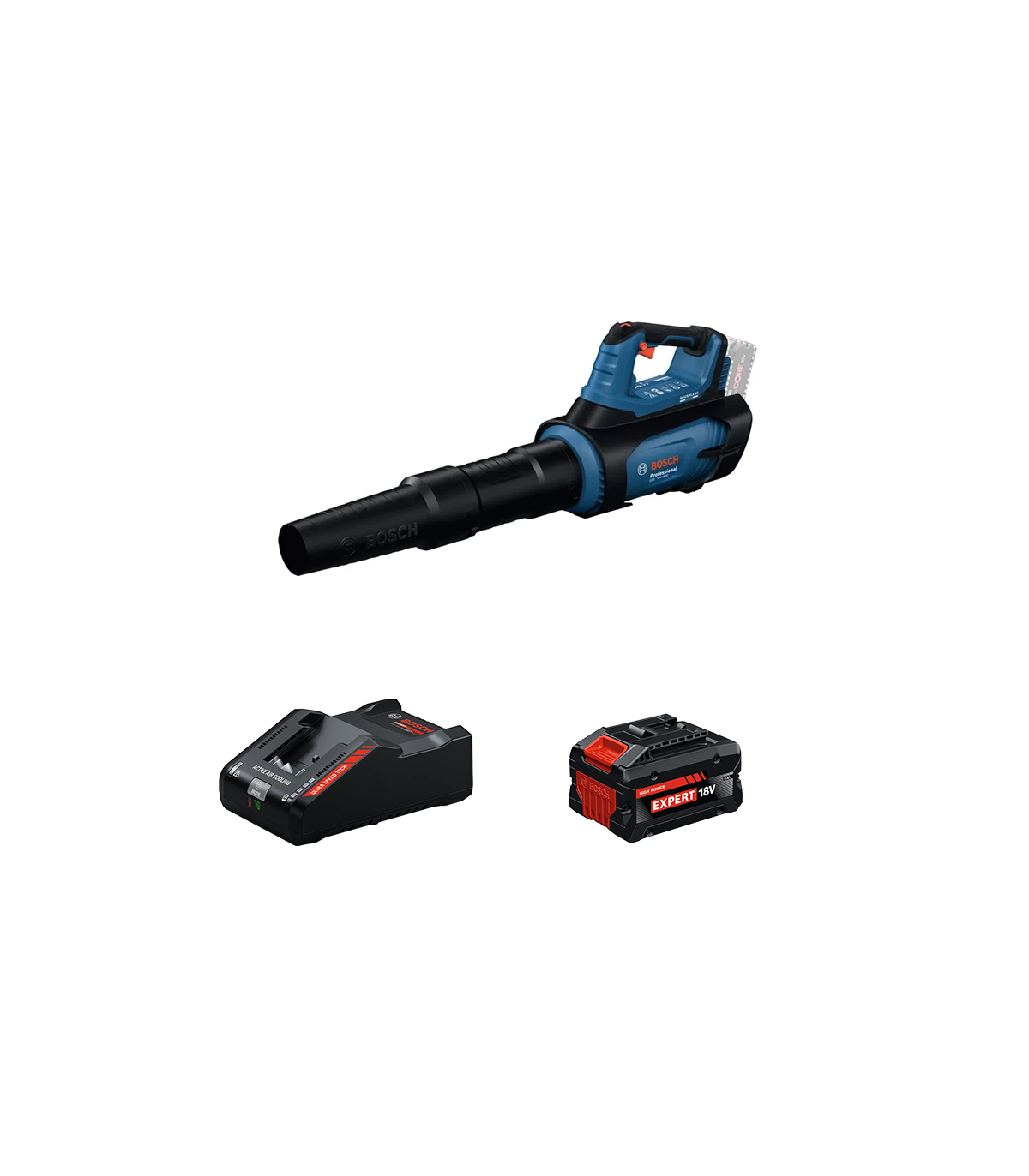 Souffleur GBL 18V-800 + 1 Batterie EXPERT 8 Ah + 1 Chargeur EXAL18V-160 BOSCH