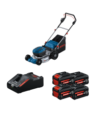 Tondeuse 2 x 18V GRA 18V2-46 + 4 Batteries EXPERT 8 Ah + 1 Chargeur EXAL18V-160 BOSCH