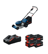 Tondeuse 2 x 18V GRA 18V2-46 SP + 4 Batteries EXPERT 8 Ah + 1 Chargeur EXAL18V-160 BOSCH
