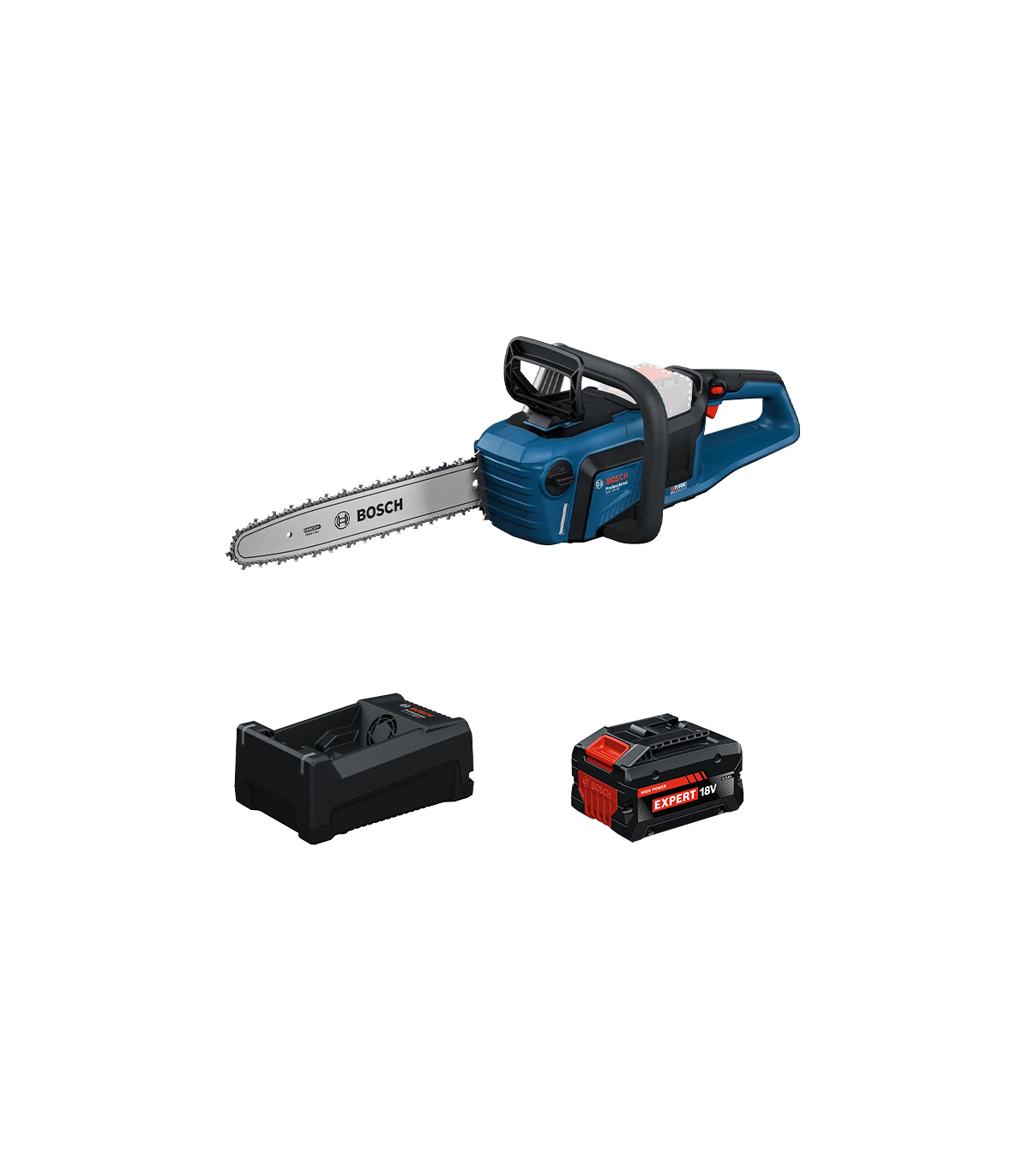 Tronçonneuse 40cm GKE 18V-40 + 1 Batterie EXPERT 5,5 Ah + 1 Chargeur GAL 12V/18V-80 BOSCH