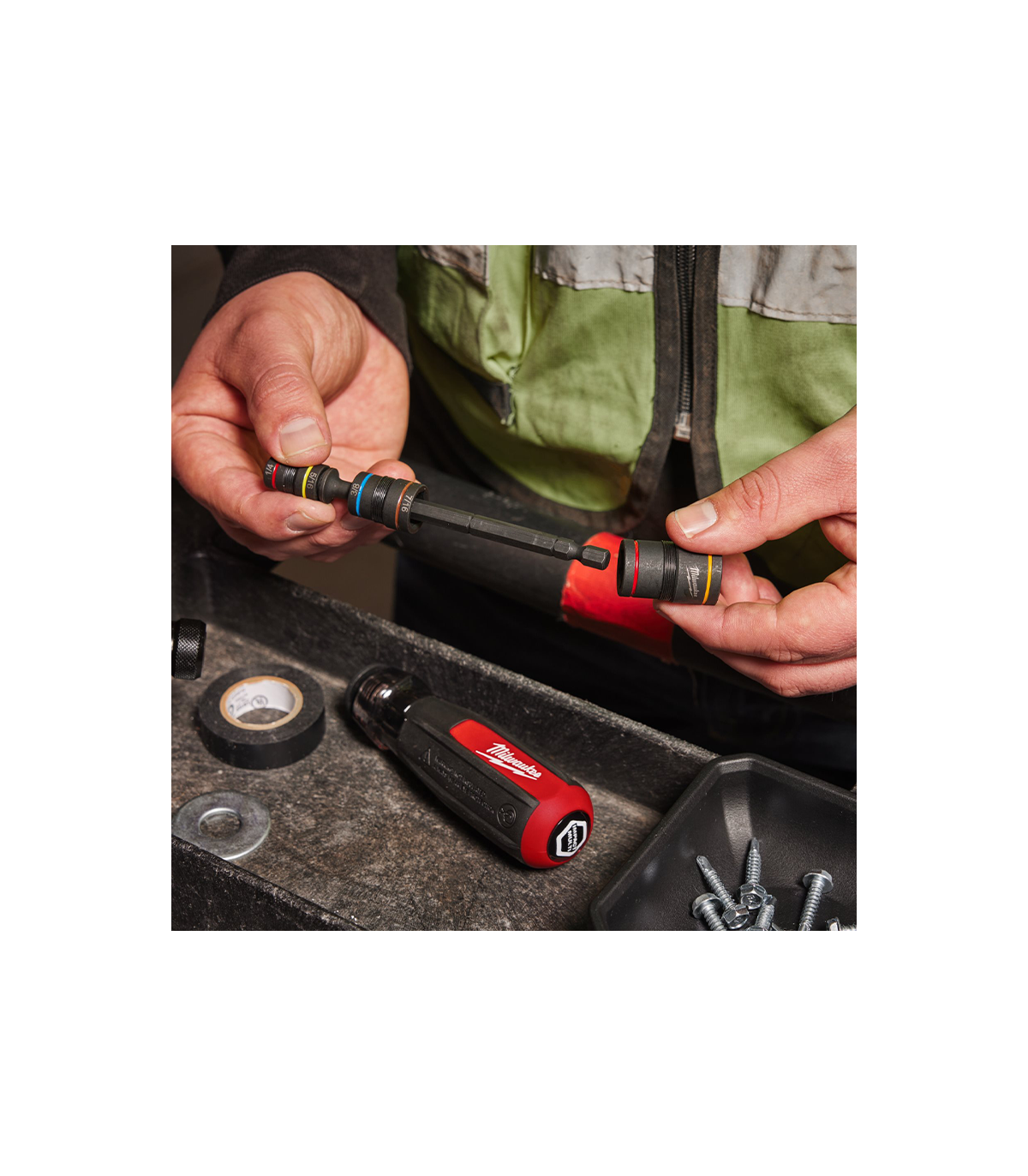 Tourne-ecrous multi-embouts 6 en 1 MILWAUKEE
