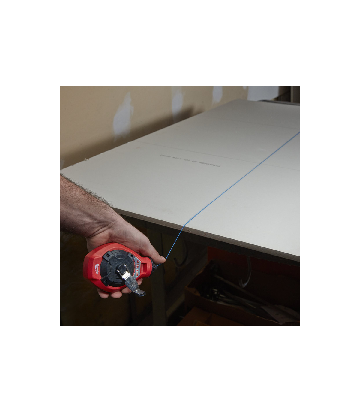 Cordeaux traceurs fin + recharge bleu MILWAUKEE