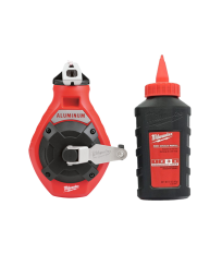Cordeaux traceurs fin + recharge rouge MILWAUKEE
