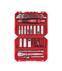 Set de 42 pièces de cliquet ¼″ Clés mixtes & douilles longues MILWAUKEE