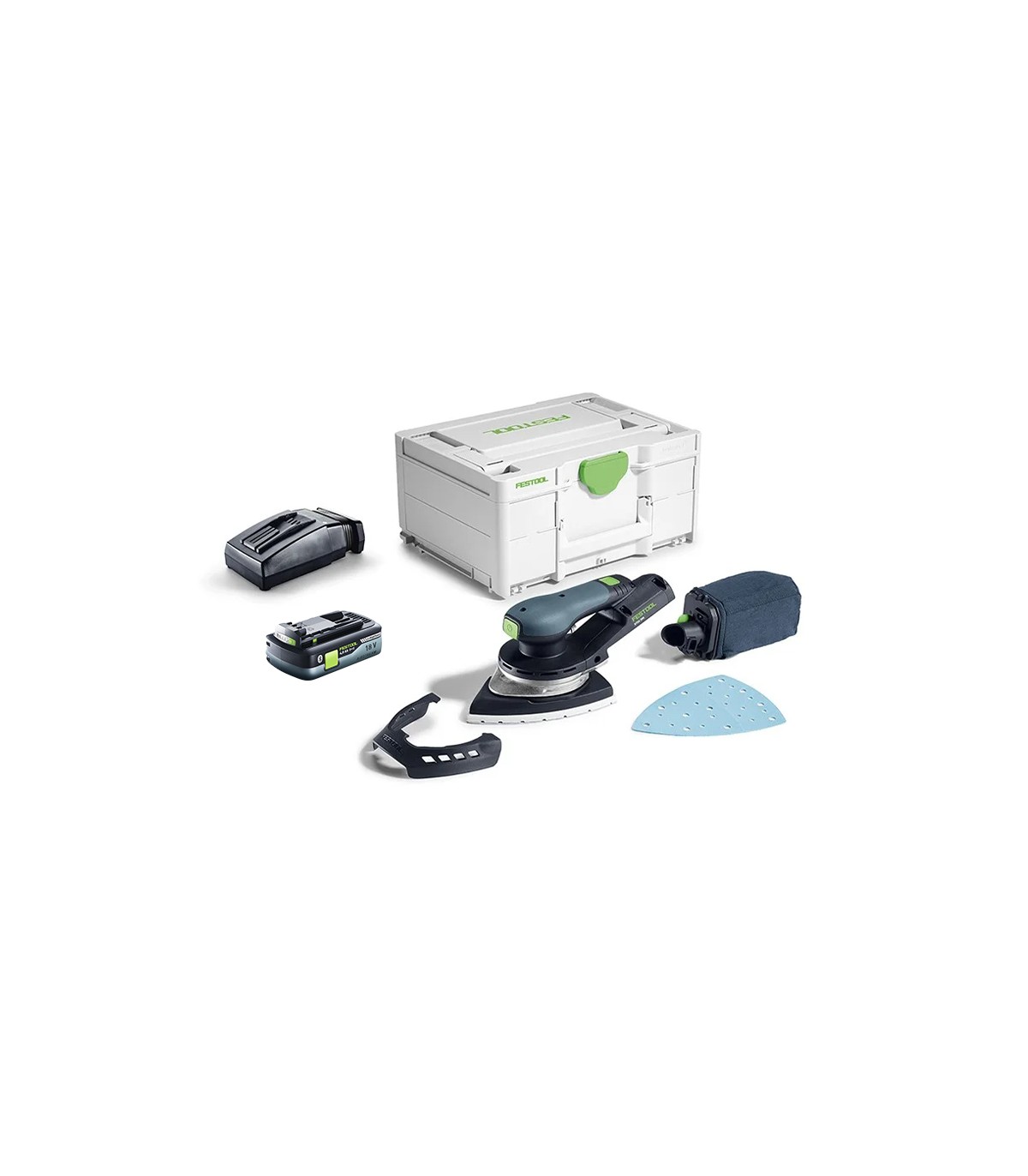 Ponceuse excentrique Delta DTSC 200-Basic + 1 batterie 18V 4 Ah + 1 chargeur TCL 6 FESTOOL