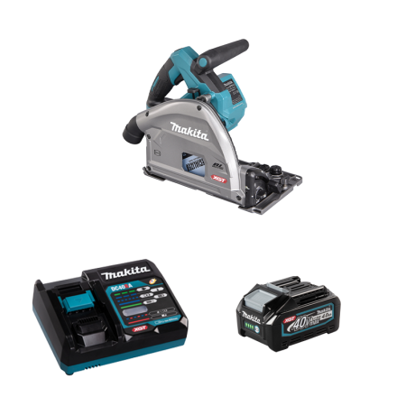 Scie plongeante 40V Ø165 mm SP001GZ01 + 1 batterie BL4040 40V 4 Ah + chargeur rapide DC40RA MAKITA