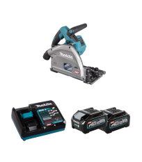 Scie plongeante 40V Ø165 mm SP001GZ01 + 2 batteries BL4040 40V 4 Ah + chargeur rapide DC40RA MAKITA