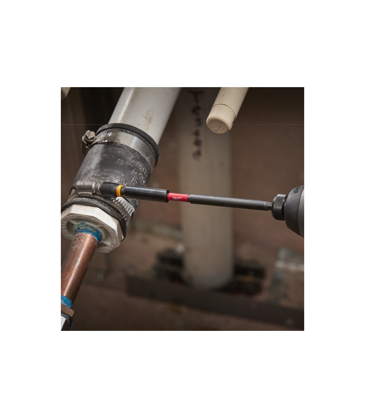Portes-embouts magnétiques guide vissage 75mm MILWAUKEE