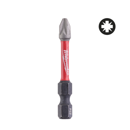 Lot de 10 embouts de vissage PZ2 Shockwave 50mm MILWAUKEE