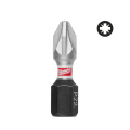 Lot de 3 embouts de vissage PZ2 Shockwave 25mm MILWAUKEE
