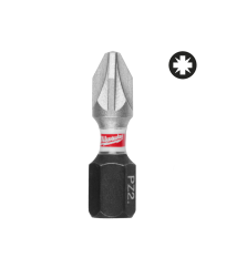 Lot de 3 embouts de vissage PZ2 Shockwave 25mm MILWAUKEE