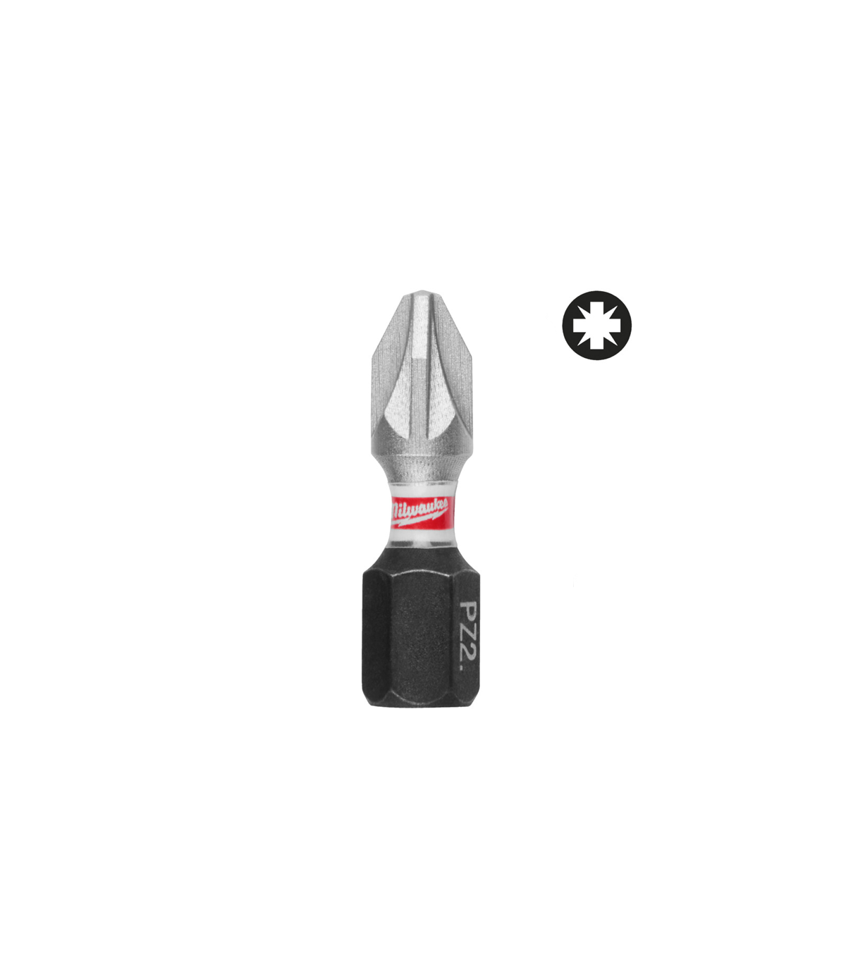 Lot de 3 embouts de vissage PZ2 Shockwave 25mm MILWAUKEE