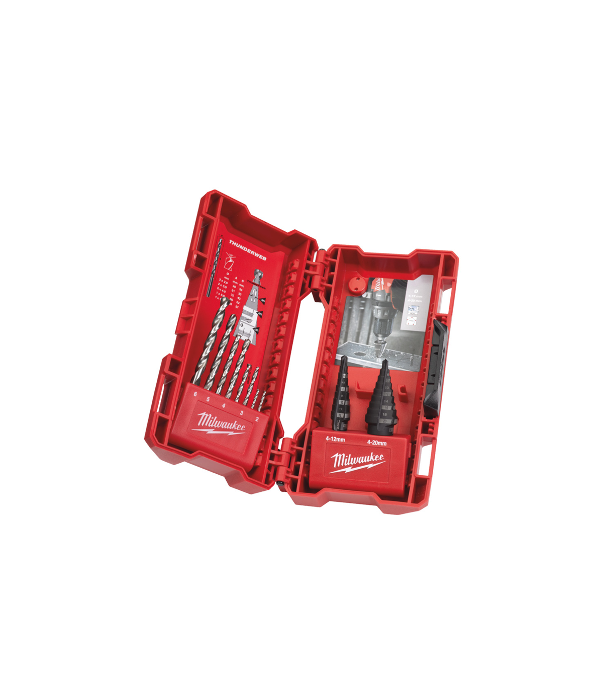 Set de 10 forets étagés + THW HSS-G MILWAUKEE