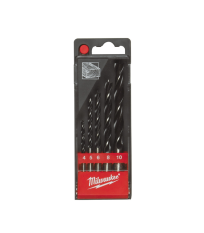 Coffret de 5 mèches à bois Ø4-10 mm MILWAUKEE