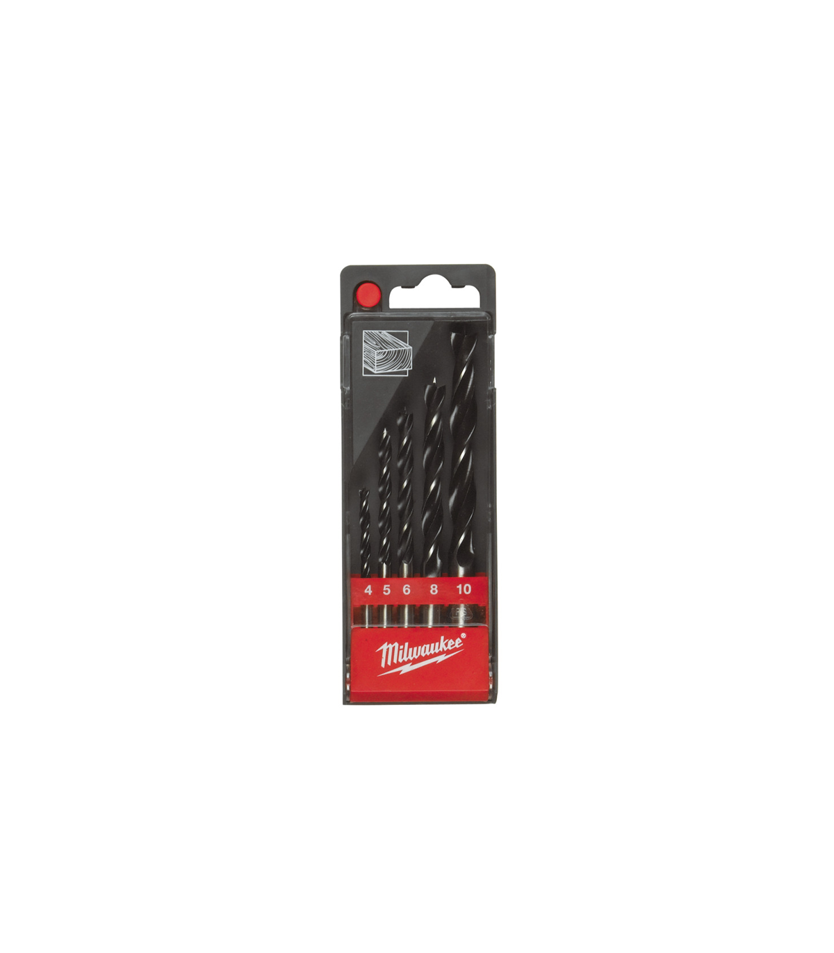 Coffret de 5 mèches à bois Ø4-10 mm MILWAUKEE
