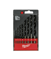 Coffret de 8 mèches à bois Ø3-10 mm MILWAUKEE