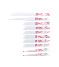 Set de 10 lames de scies sabres Sawzall MILWAUKEE