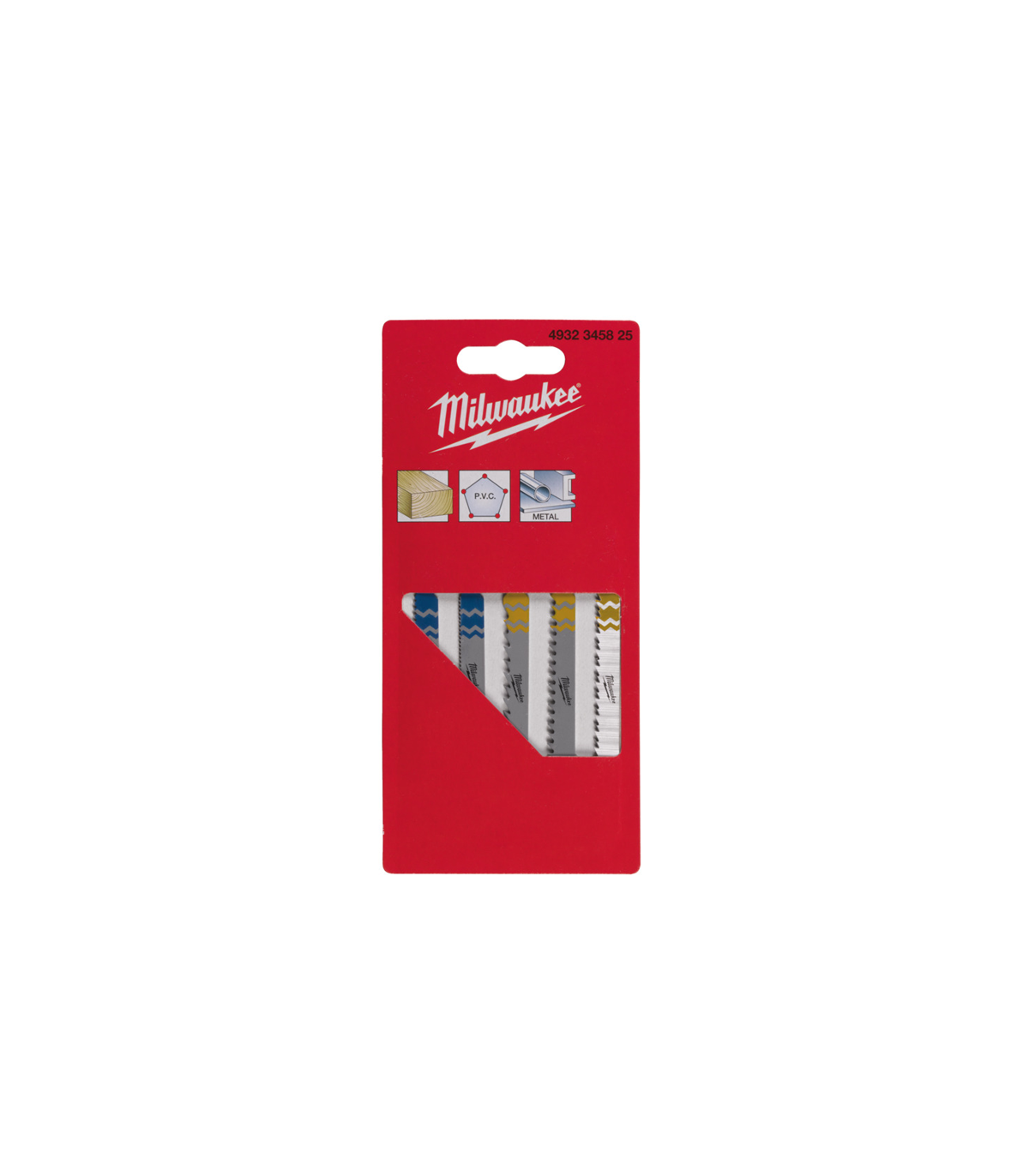 Set de 5 lames de scie sauteuse bois et métal MILWAUKEE