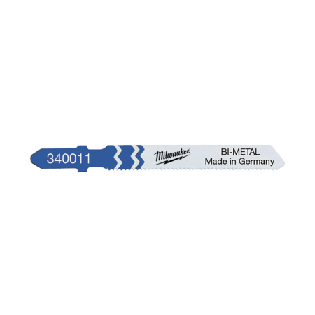 Lot de 5 lames de scie sauteuse bi métal 55mm MILWAUKEE