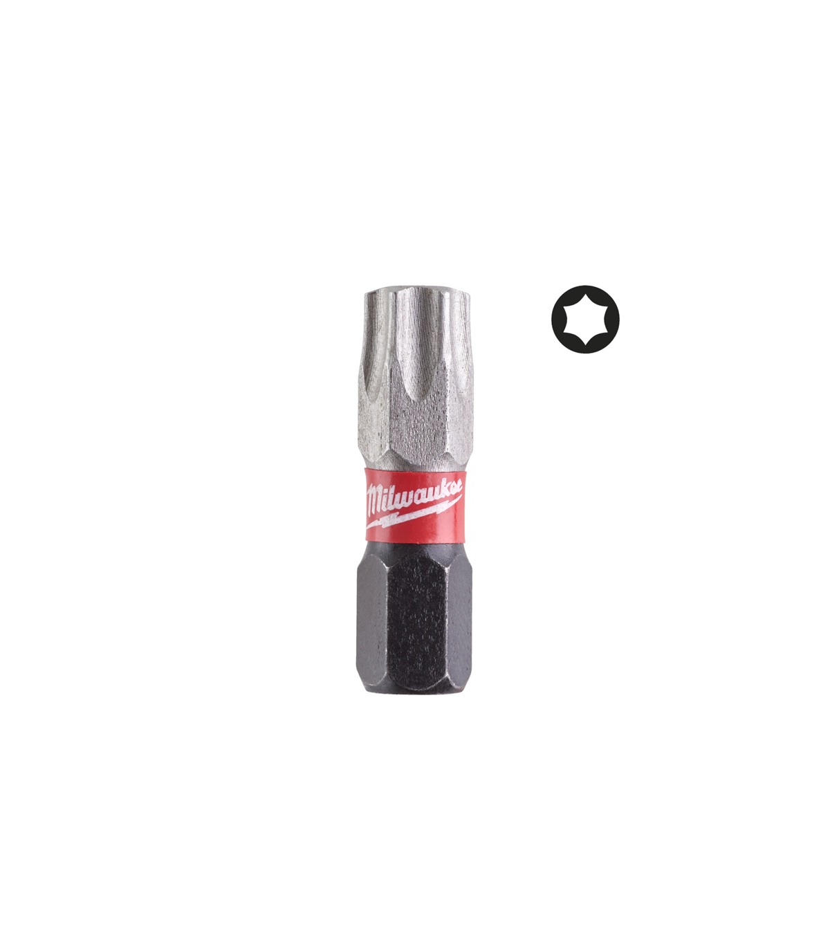 Lot de 25 embouts TX40 Shockwave 25mm MILWAUKEE